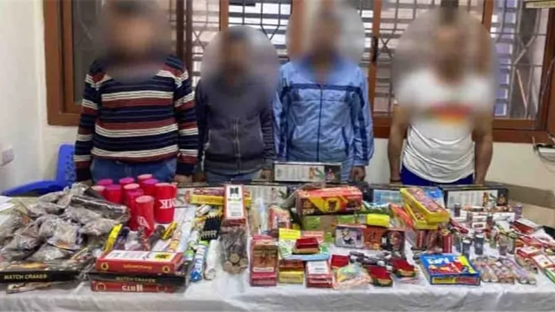 الداخلية تضبط 9 أشخاص من تجار الألعاب النارية في 3 محافظات