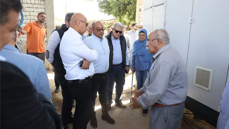 رئيس القابضة للمياه يتفقد المشروعات الجديده ببني سويف..صور