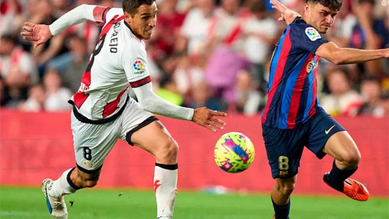 رايو فاليكانو يضرب برشلونة بثنائية فى الدورى الإسبانى