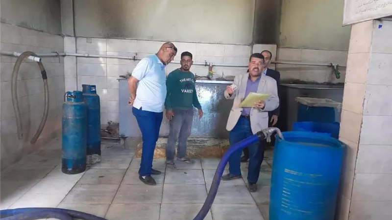 ضبط ٣ مصانع جبنه بدون ترخيص ومصادره جبنه و ملح بمركز مطاي