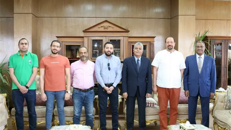 رئيس جامعة جنوب الوادي يلتقى ممثلى ايتيدا ومعهد جوته