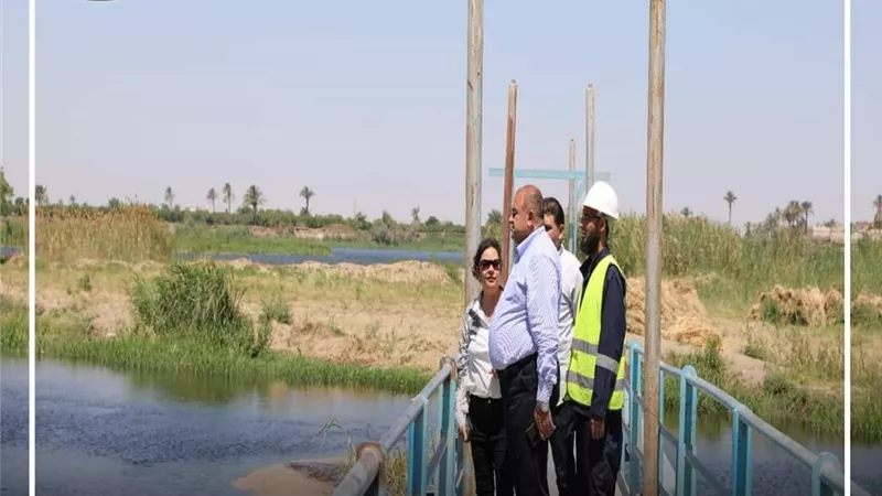جولة تفقدية لمتابعة اعمال الصيانة بمحطات المياه بفرع المنيا