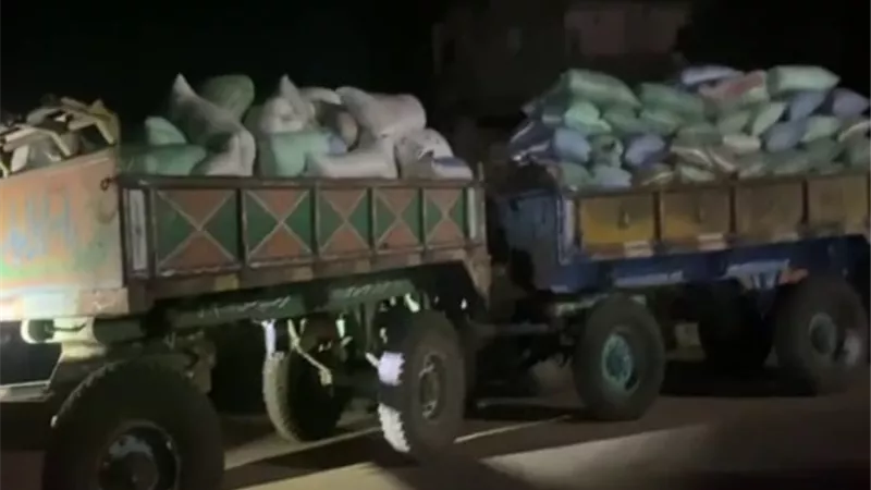 ضبط مدير مصنع أعلاف بـ30 طن أقماح محلية في الغربية