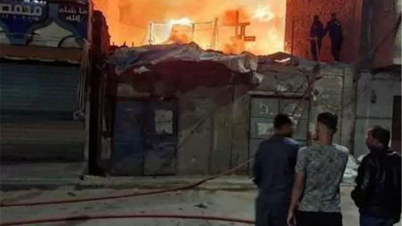 حريق يلتهم مسكن عروسين بعد زفافهما بأيام في المنيا
