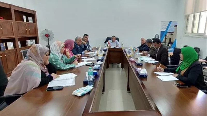 اجتماع لجنة مناهضة التمييز ضد المرأه بجامعة بنى سويف التكنولوجيه