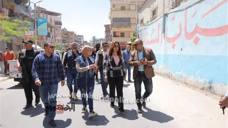 محافظ دمياط تتفقد مشروع تطوير المناطق الغير مخططة