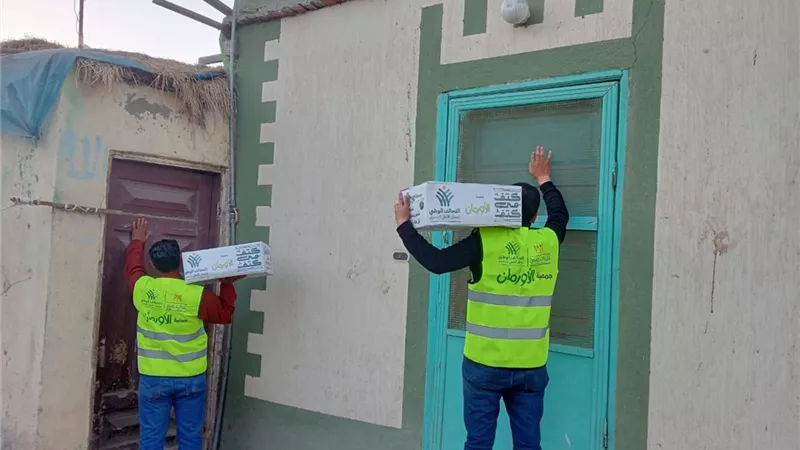 4000 كرتونة مواد غذائية و15 ألف كيلو لحوم لغير القادرين بكفرالشيخ