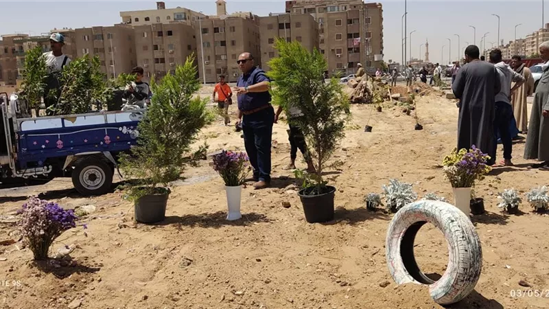 جهاز مدينه 6 أكتوبر يشن حمله على المخلفات والعشوائيات