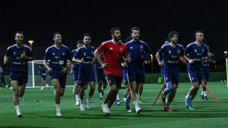الأهلي يختتم تدريباته لمواجهة بيراميدز فى السوبر ..غدا