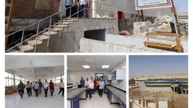 محافظ أسيوط ورئيس هيئة الابنية التعليمية يتفقدان الخدمات الزراعية