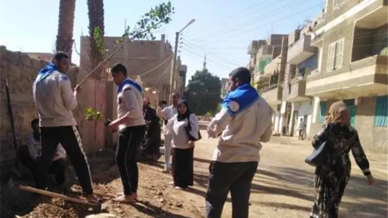 الشباب والرياضة بالأقصر تنفذ معسكر خدمة عامة بالضبعية