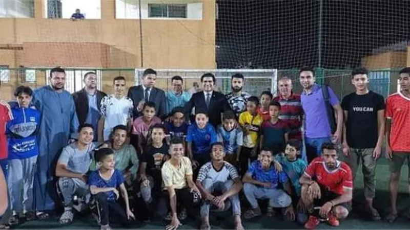 زيارة رئيس الاتحاد المصري للميني فوتبول فى سوهاج