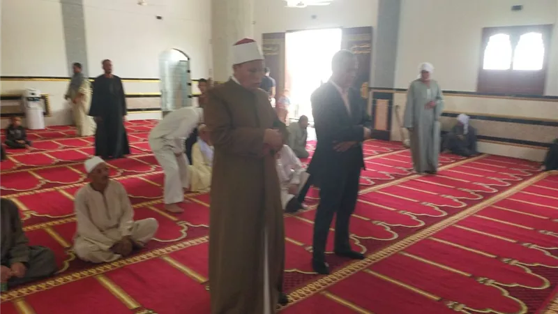 إفتتاح مسجد عزبة المقاول بمركز ناصر