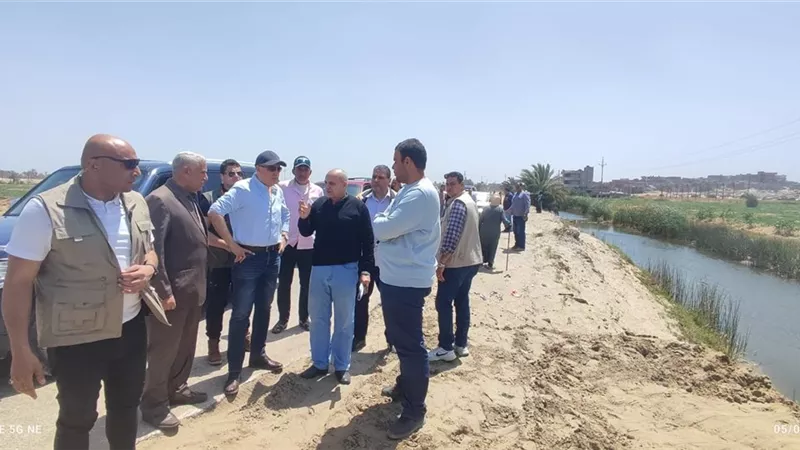 الدكتور سويلم يتفقد حالة الرى بمنطقة قلابشو وزيان بالدقهلية