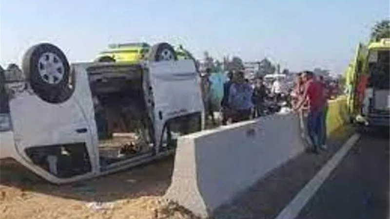 إصابة 4 أشخاص في حادث تصادم بالشرقية