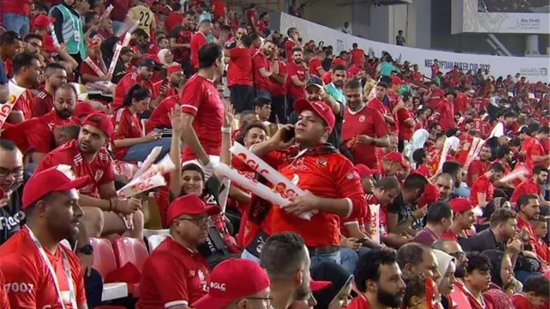 جماهبر الأهلي تهُز استاد محمد بن زايد .. قبل مواجهة بيراميدز