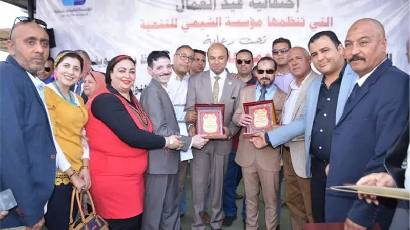 احتفاليه كبرى لتكريم رموز العمل النقابى العمالى ببنى سويف