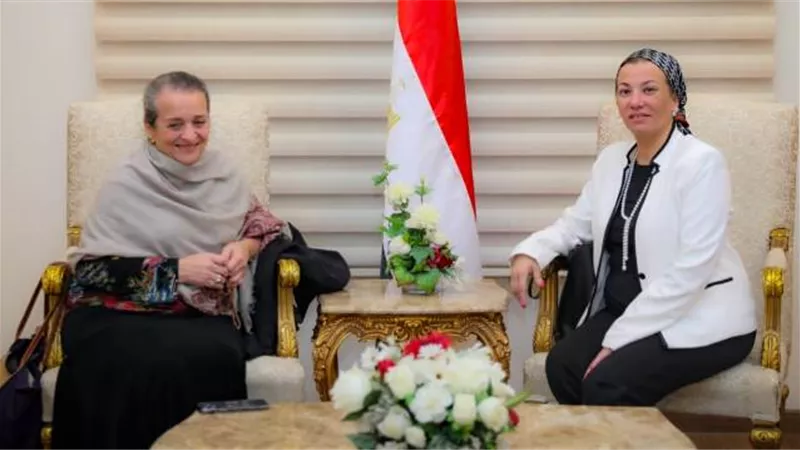 وزيرة البيئة تودع الأميرة عالية بنت الحسين في ختام زيارتها لمصر
