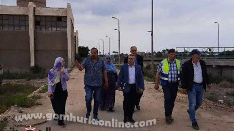 رئيس مياه دمياط يتابع تأهيل محطة صرف صحى العنانية