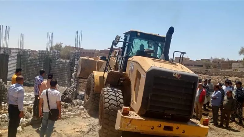 إزالة 15حالة تعد بمركز سمالوط بالمنيا خلال حملات مكبرة