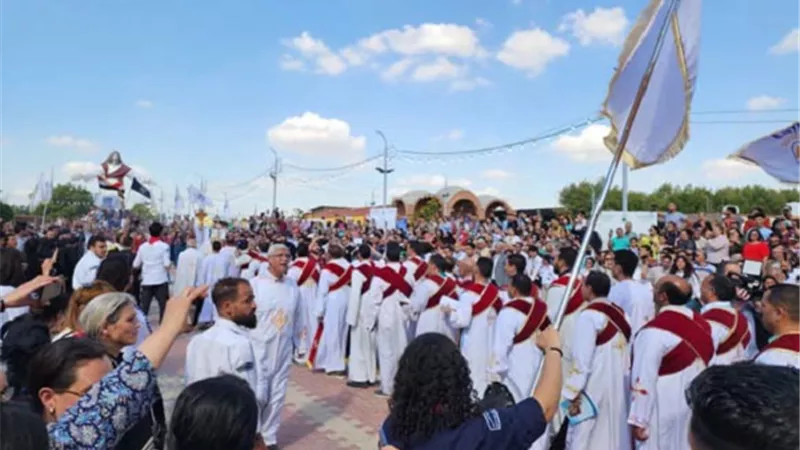 دير الزجاج يحتفل بذكري استشهاد مارمرقس الرسول بوادي النطرون