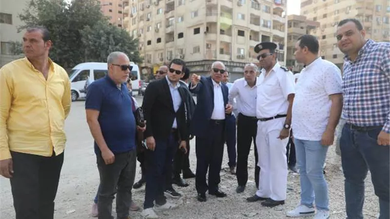محافظ الجيزة يعاين تحويلات المرافق بمشروع تطوير المريوطية
