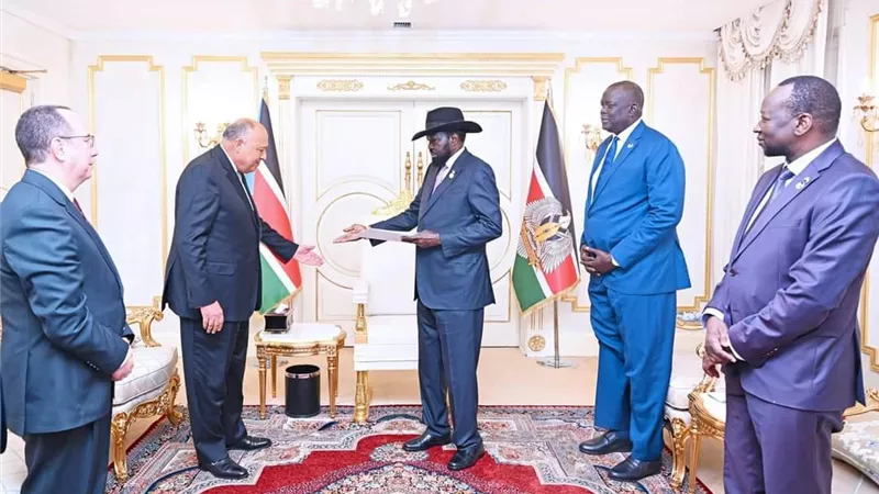 وزير الخارجية يلتقي الرئيس سلفا كير في مستهل زيارته إلى جنوب السودان