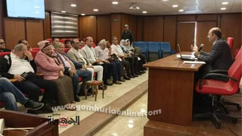 عميد ووكلاء رياضية السادات وهيئة التدريس يناقشون اللائحة الجديدة