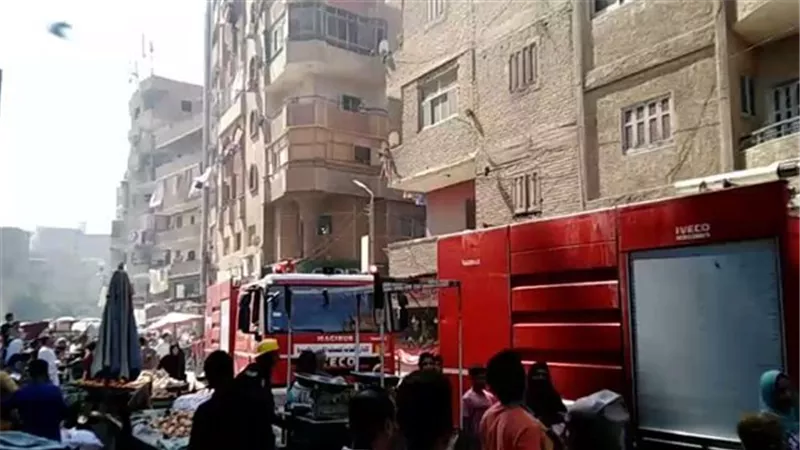 مصرع زوجين فى حريق داخل شقة سكنية فى العمرانية