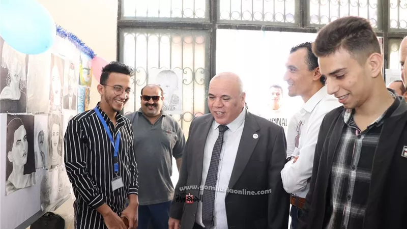 رئيس جامعة الدلتا التكنولوجية يفتتح المعرض الفنى الثالث
