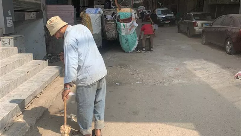 حملة نظافة بشارع ترسا والمناطق التابعة بالطالبية