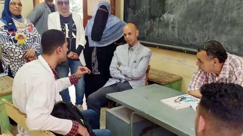 مسعود يتابع الاختبارالشفوي لتلاميذ مدارس ثانوية التمريض
