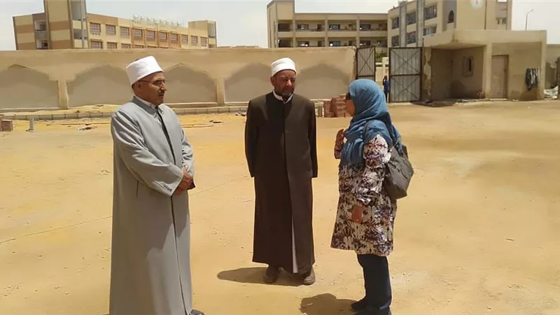الهواري يتابع إنشاء مجمع معاهد الإمام محمد سيد طنطاوي بالسويس