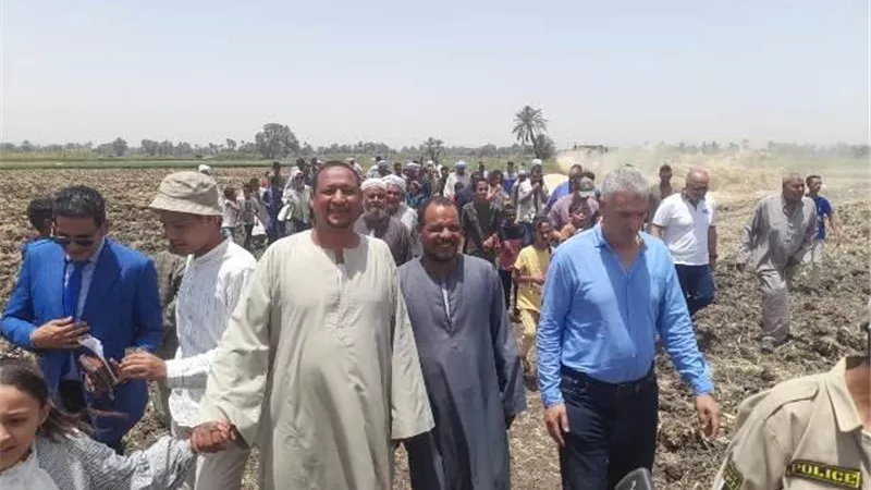 رئيس مركز الطود يشهد إحتفالية إنطلاق حصاد القمح