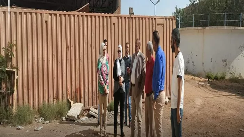 رئيس مياه المنيا يتفقد تطوير واحلال محطة مياه ارض سلطان