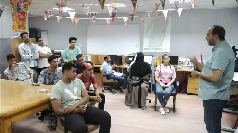 رحلة علمية لطلاب جامعة بنى سويف التكنولوجية لشركة مياة الشرب
