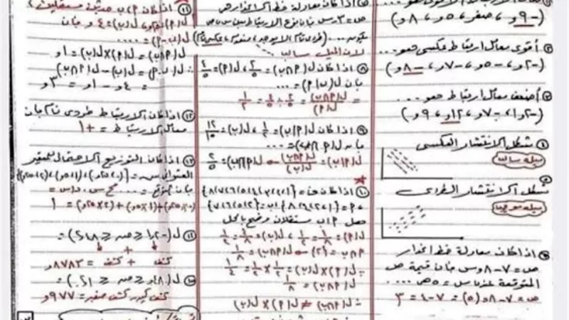 الخلاصة في الإحصاء للثانوية العامة.. 3 ورقات فقط