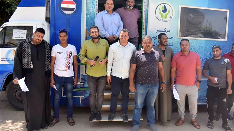 بدء التعاقد على الوصلات المنزلية لمشروع صرف صحى ادفا بسوهاج