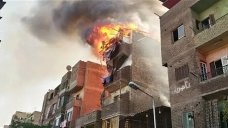 مصرع أم وطفليها إثر حريق شقة سكنية في المقطم