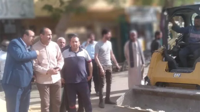 هبوط جزئي بشارع 26 يوليو بسمسطا