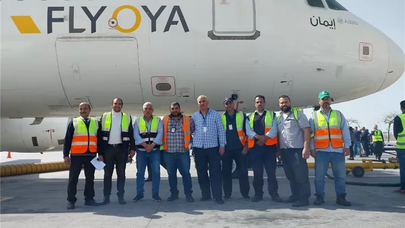 مصر للطيران للخدمات الأرضية تقدم خدماتها لشركة FLY OYA الليبية