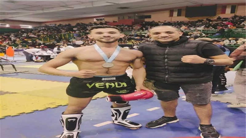 مهاب حمدي يحصد الميدالية الذهبية ببطولة الجمهورية للكيك بوكسينج