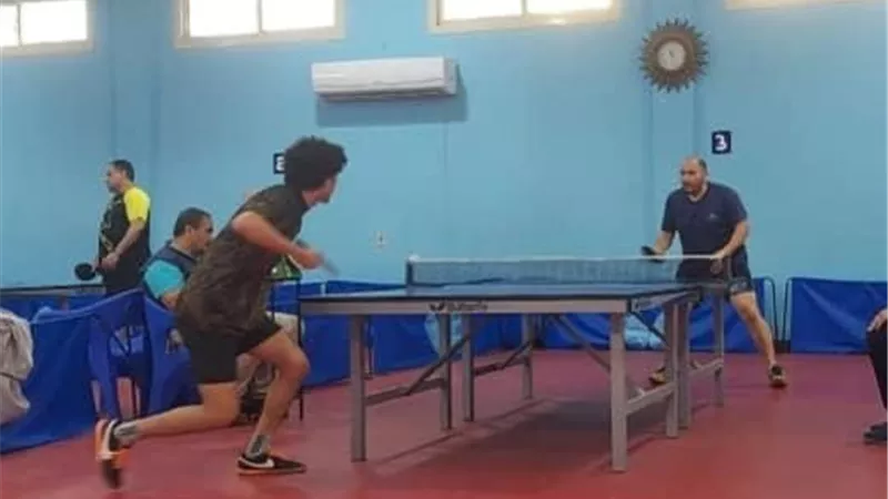 تنس طاولة نادي الخانكة الرياضي بالدوري الممتاز 