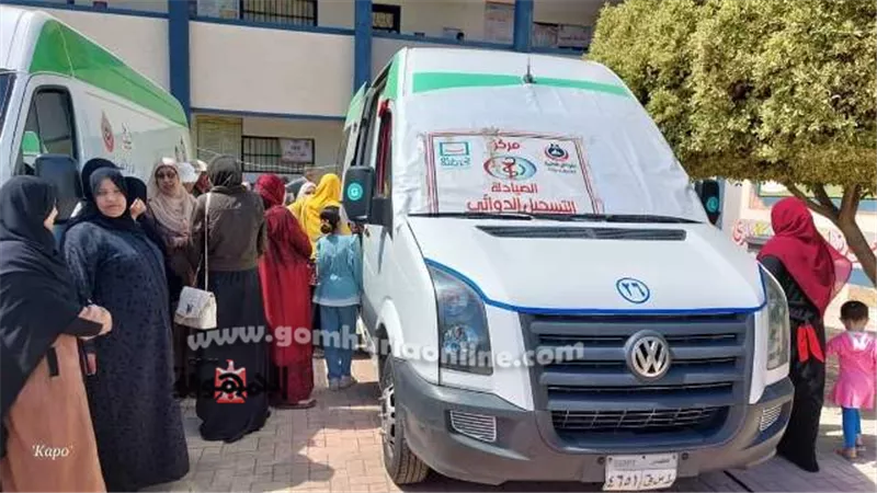 علاج ١٣١٧ مواطنا بالمجان في قافلة طبية بدمياط