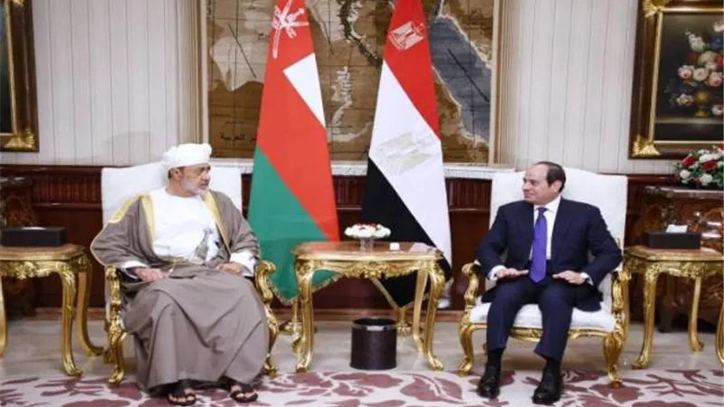 الرئيس يشيد بالعلاقات الودية التاريخية التى تربط مصر بسلطنة عمان