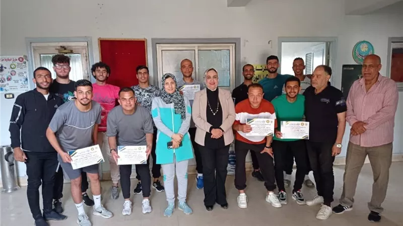 وكيل وزارة الشباب والرياضة تلتقى بفريق منتخب الصم بالدقهلية