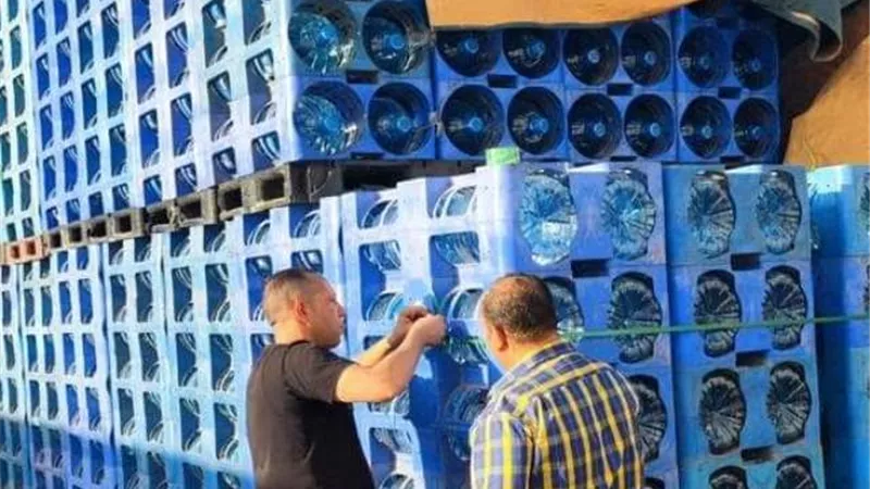 ضبط 70 طن مياة بأحدي شركات المياه بشرم الشيخ