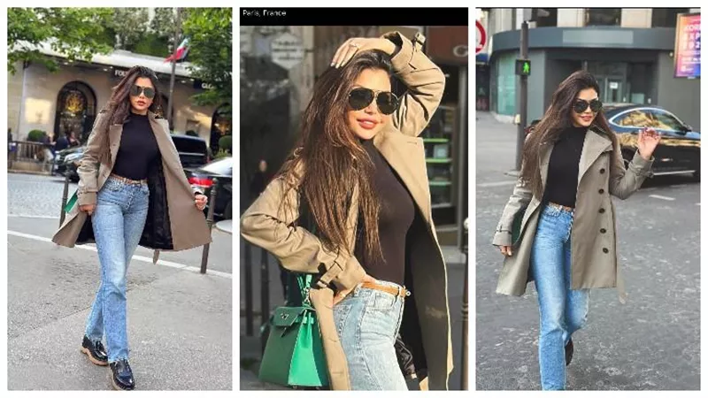 اطلالة ساحرة لـ هيفاء وهبي فى شوارع باريس