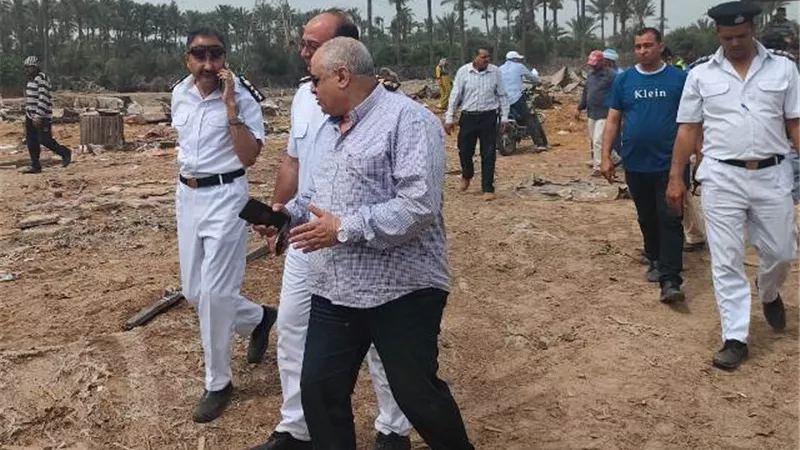 خلف الله: جهاز دمياط الجديدة يسترد أملاك الدولة من البدو.. بالصور