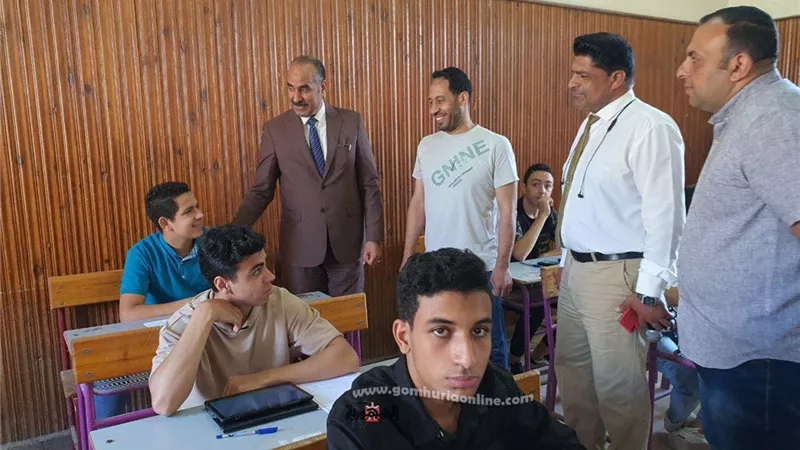 الفولى يتفقد لجان إمتحانات الصف الثانى الثانوى بالمنوفية